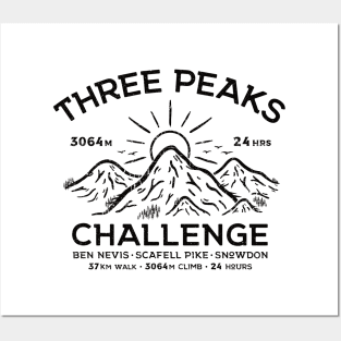 Three Peaks Challenge Posters and Art